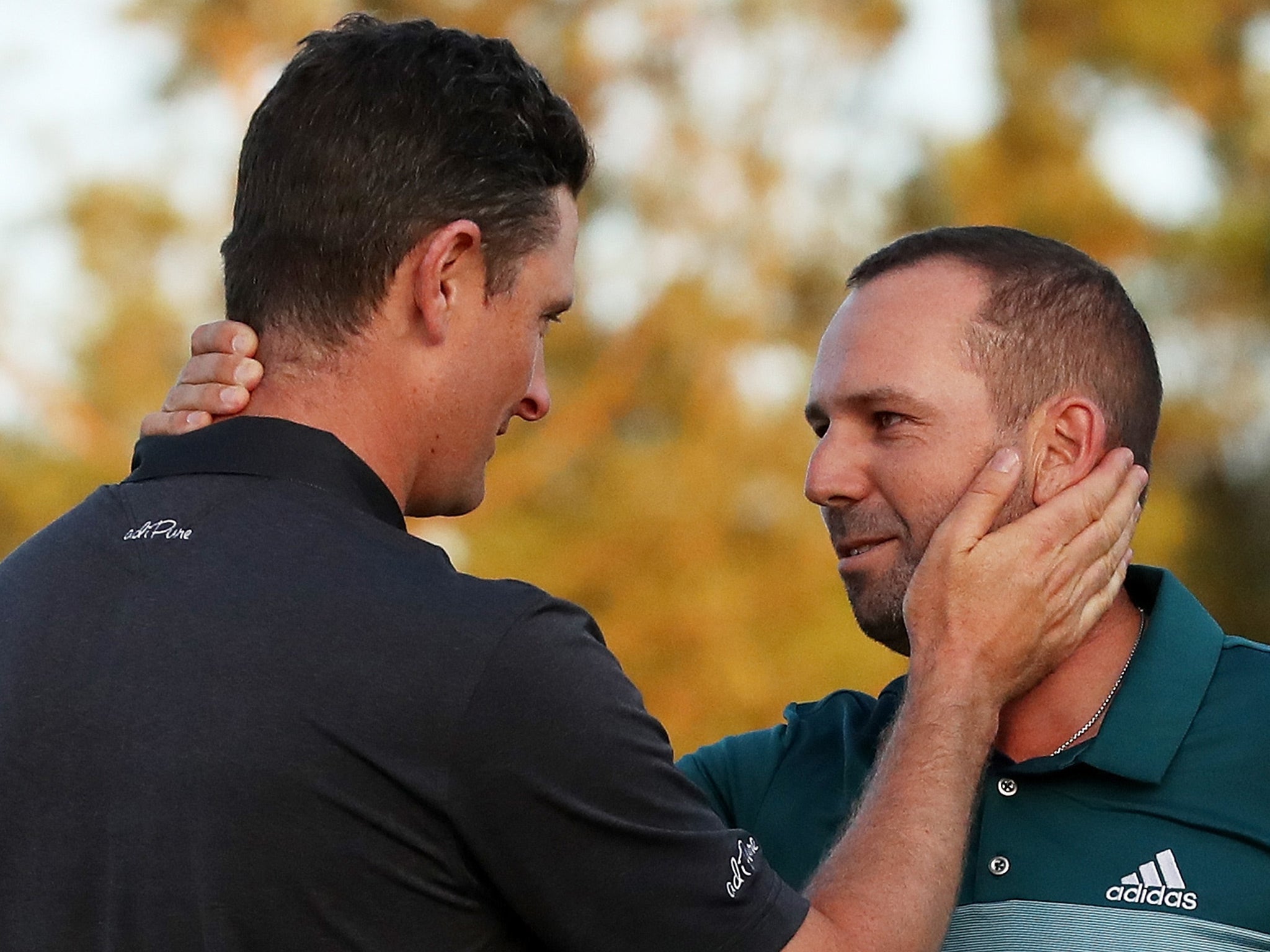 Justin Rose congratulated Sergio Garcia after coming off second-best to the Spaniard
