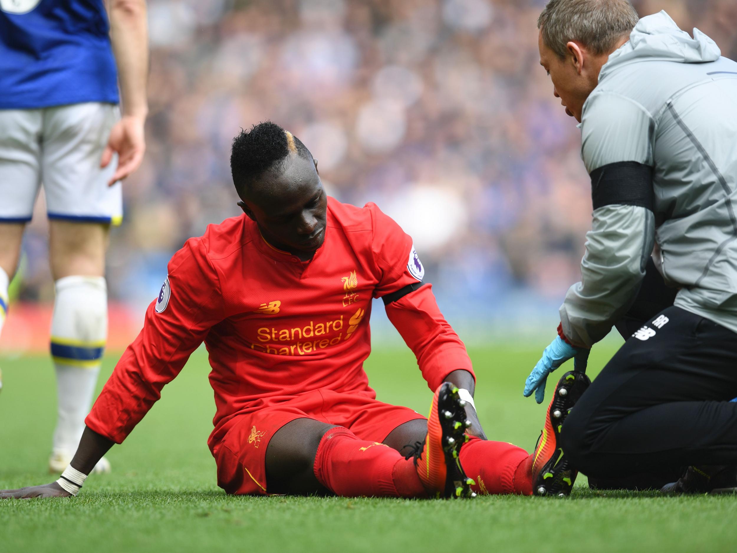 Mane was forced off in the second-half of Liverpool's win against Everton