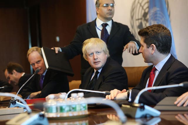 Foreign Secretary Boris Johnson is pushing for sanctions on Russia