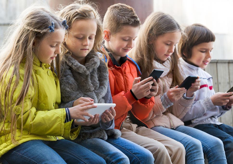 Image result for children on phones