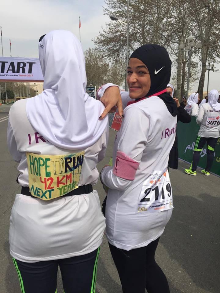 "I just feel that when women speak up for themselves that’s when real change comes around," Nike coach Manal Rostom (R) said (Manal Rostom)