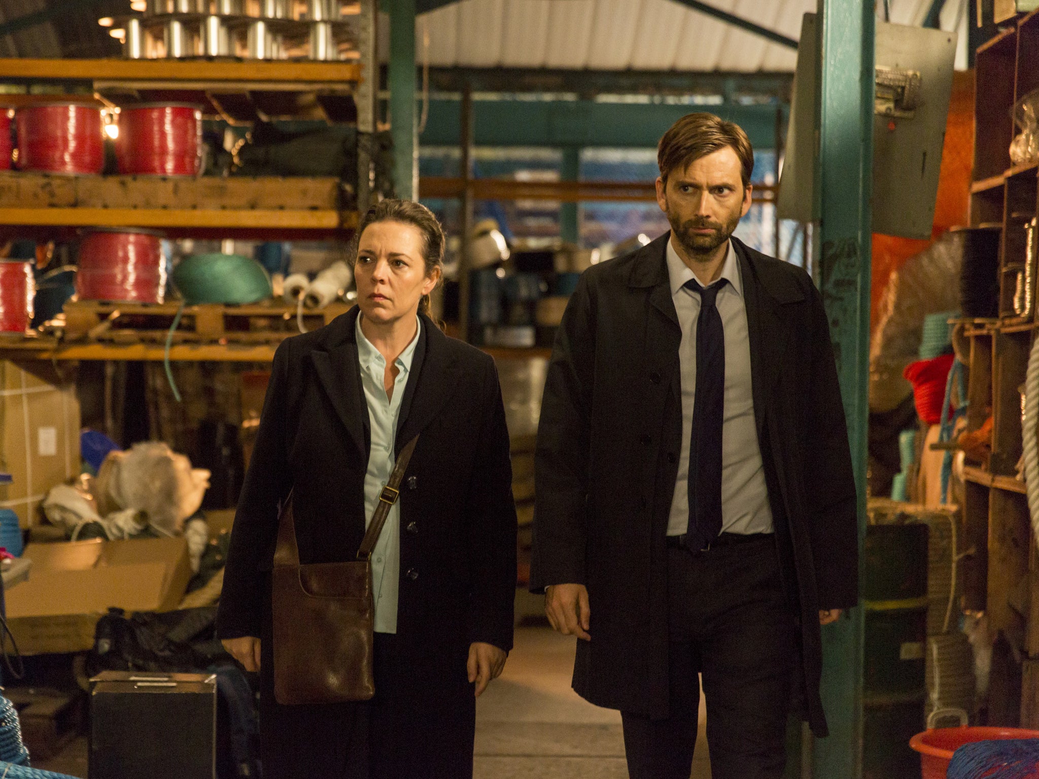 DS Miller (Olivia Colman) and DI Hardy (David Tennant) were attempting to close in on the attacker