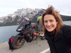 Meet the woman who's motorbiked across the globe