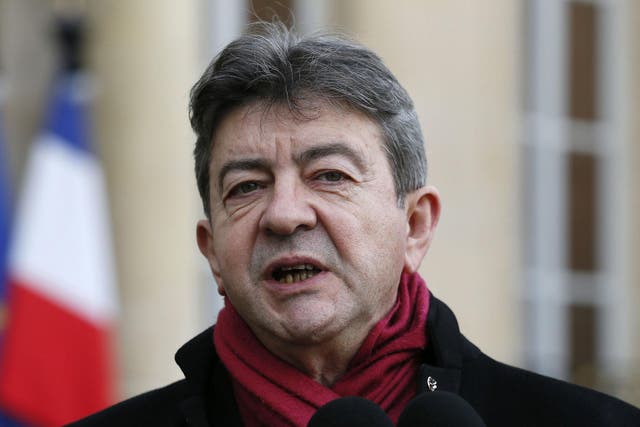 Far-left candidate Jean-Luc Melenchon wants a referendum on the country's membership of the European Union