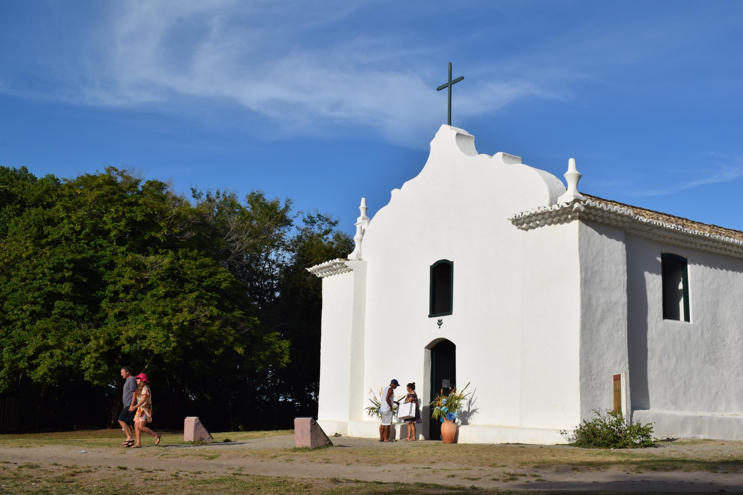 Trancoso’s church is the setting for the Sao Bras festival
