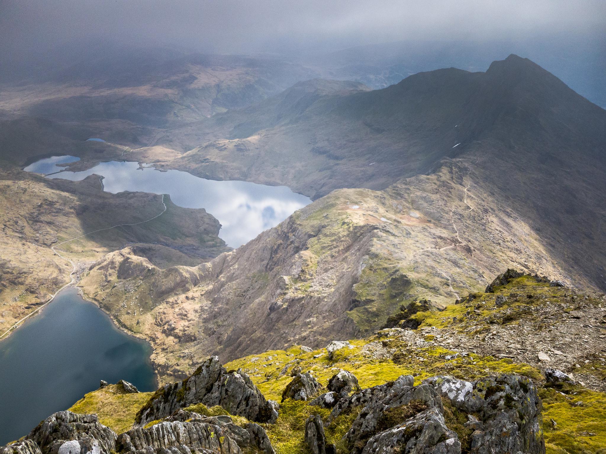 The view from the summit of mount Snowdon has been voted the best in Britain