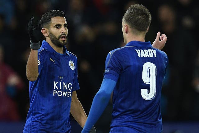 Mahrez and Vardy drove Leicester to the Premier League title last season