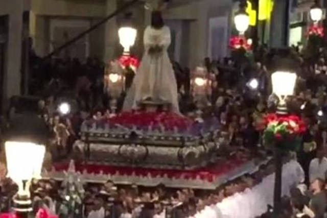 Malaga's Easter parade turned to chaos amid terrorism rumours