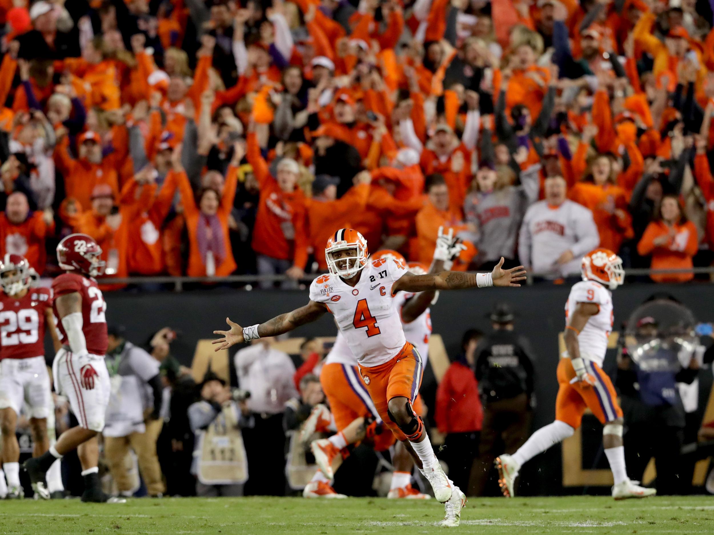 &#13;
Deshaun Watson won everything as a college QB but will that transition to the NFL? (Getty)&#13;