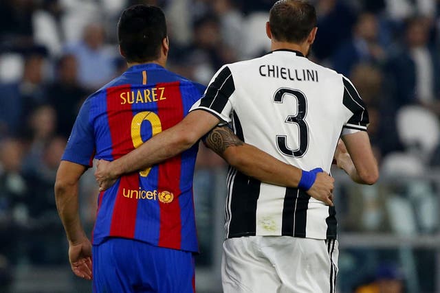 Chiellini did a fine job of keeping Suarez quiet