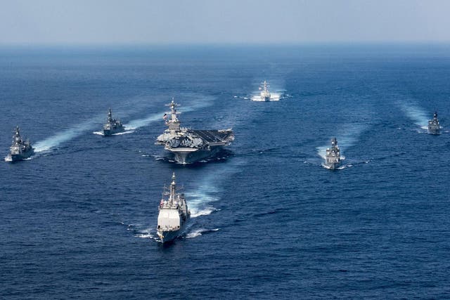 The US fleet being sent to North Korean waters