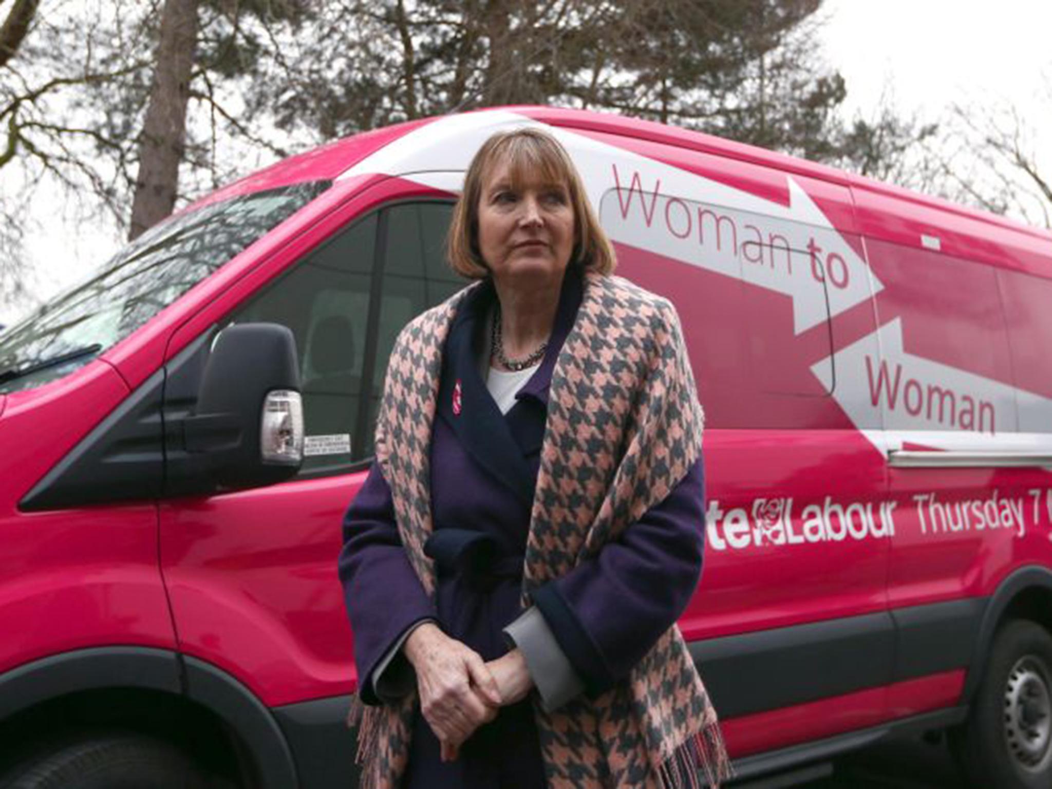 Hazarika travelled in the former Deputy Leader of the Labour Party Harriet Harman's pink election bus as her adviser