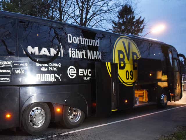 Three pipe bombs were set off as Dortmund's bus passed by ahead of the side's Champions League quarter-final against Monaco