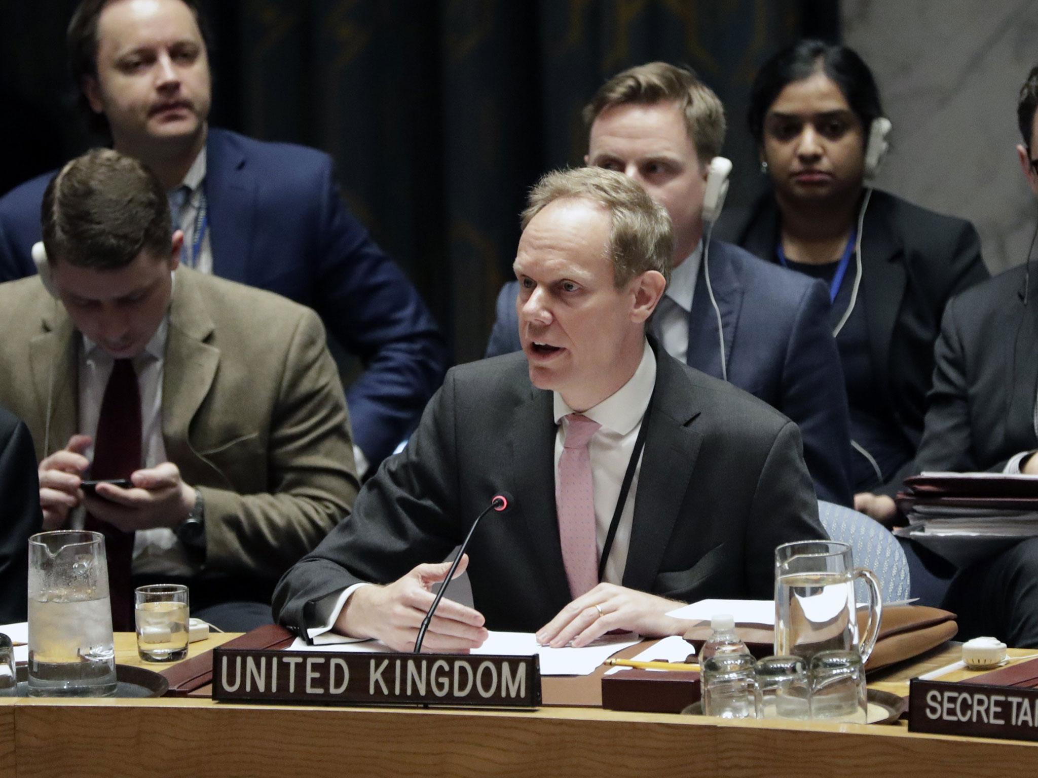 Britain's UN Ambassador Matthew Rycroft previously told the UN Security Council Syrian President Bashar al-Assad had been 'put on notice'