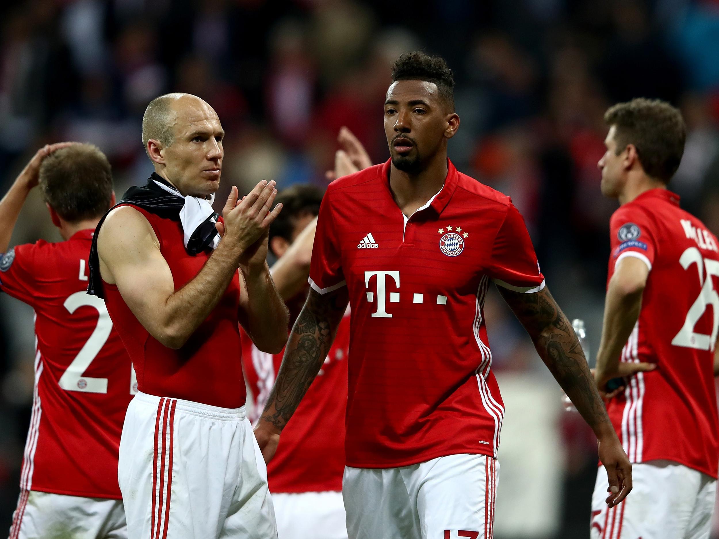 Bayern's players were crestfallen at the final whistle