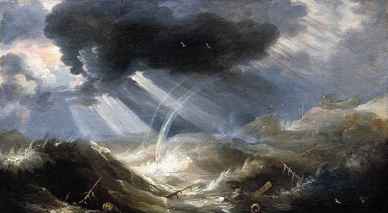 ‘The Great Flood’ by Bonaventura Peeters the Elder in the 17th century: this is what a cataclysm should look like