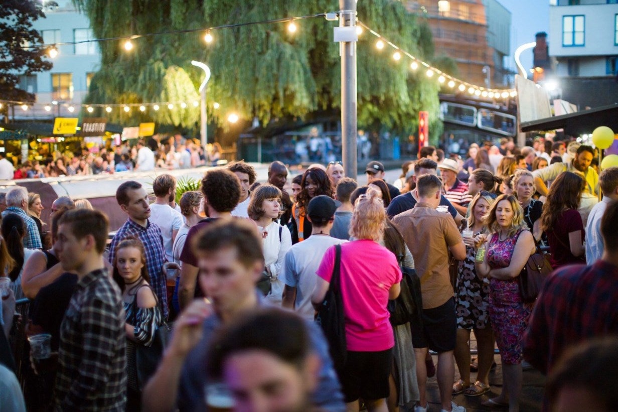 Camden Lock provides the backdrop to KERB's most popular street food event