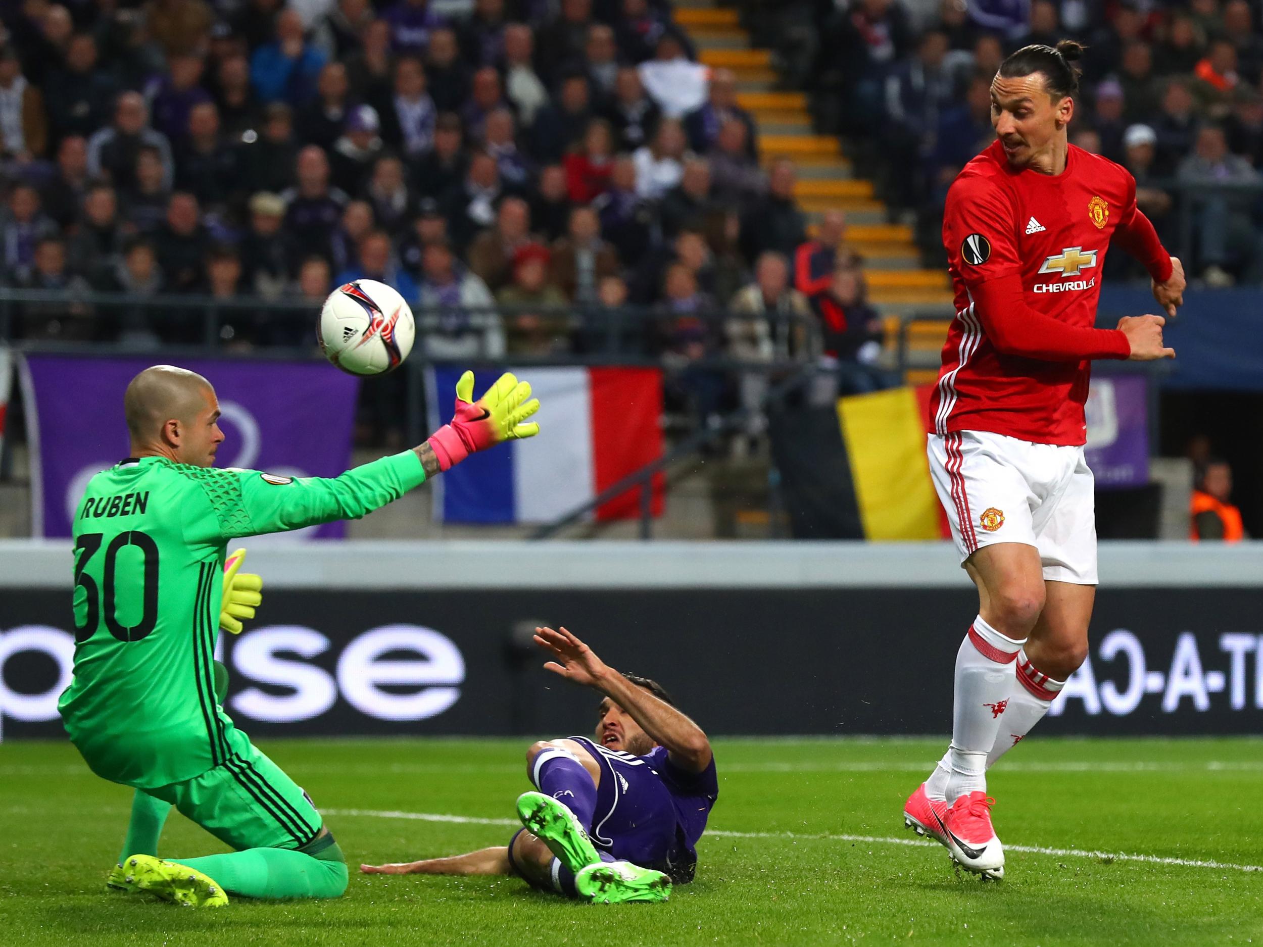 Ibrahimovic was again central to United's attack