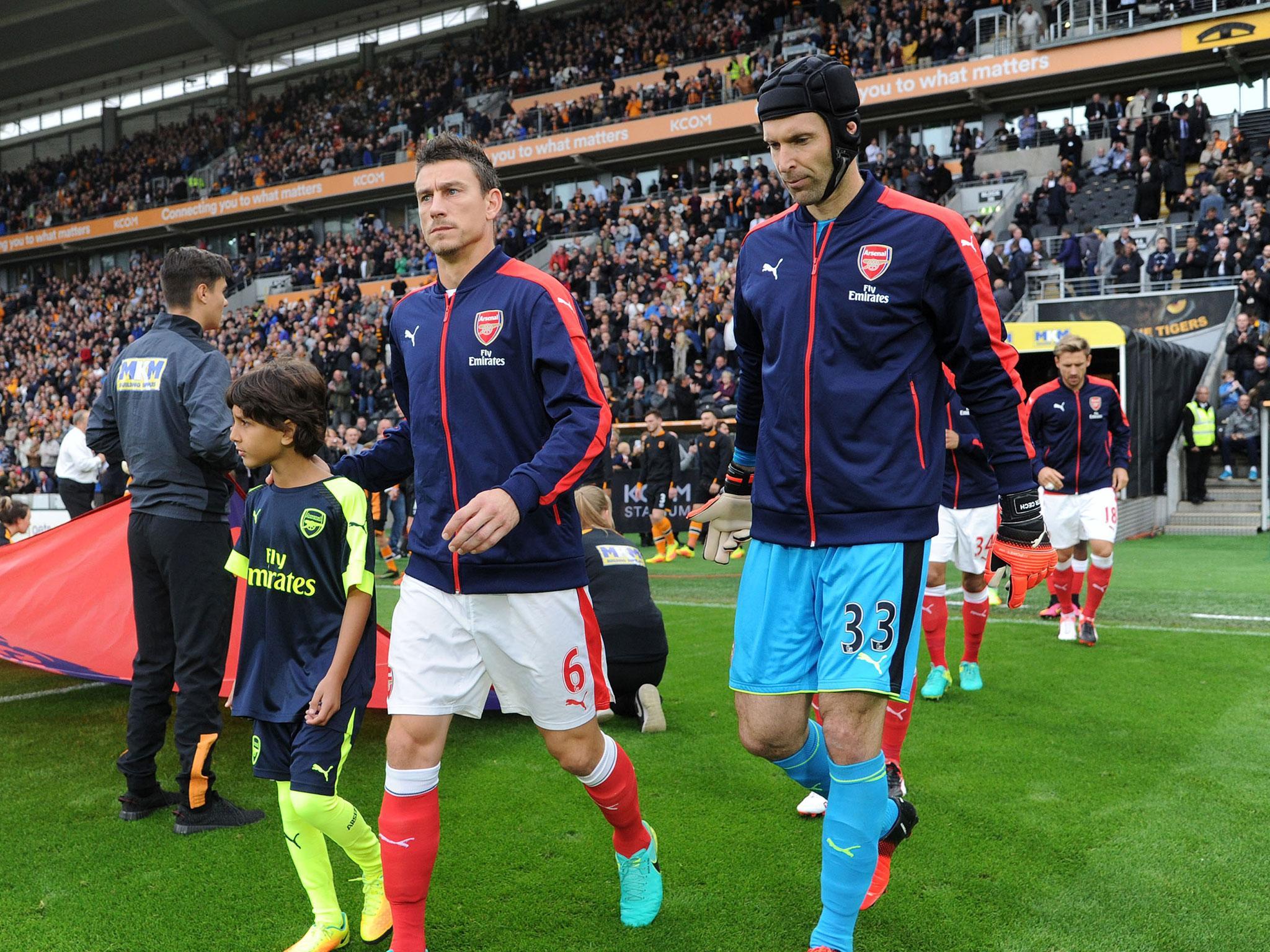 Laurent Koscielny and Petr Cech could return to the Arsenal side to face Middlesbrough