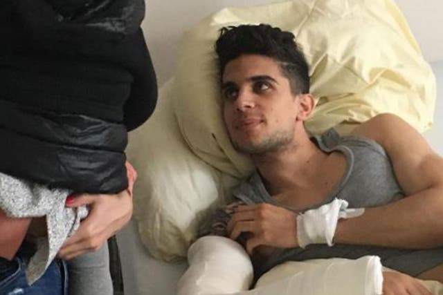 Marc Bartra is recovering in hospital following Tuesday's attack