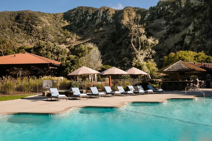 The Ranch is classic California, complete with a fancy-shaped pool