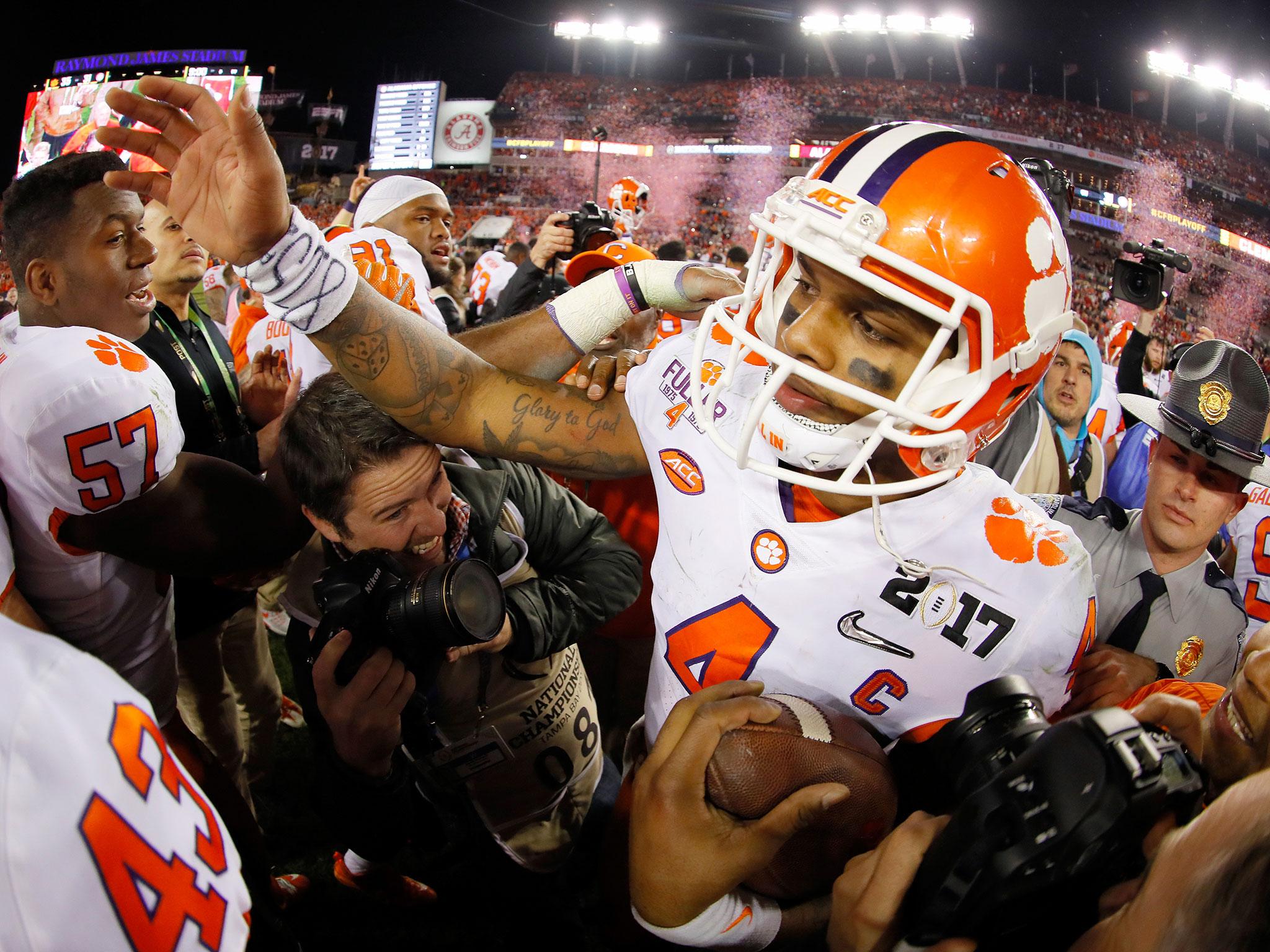 &#13;
Deshaun Watson heads into the pros as a national champion &#13;