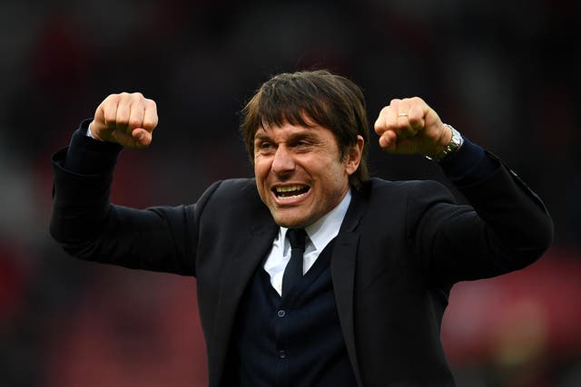 Antonio Conte has celebrated his side's victories wildly at times