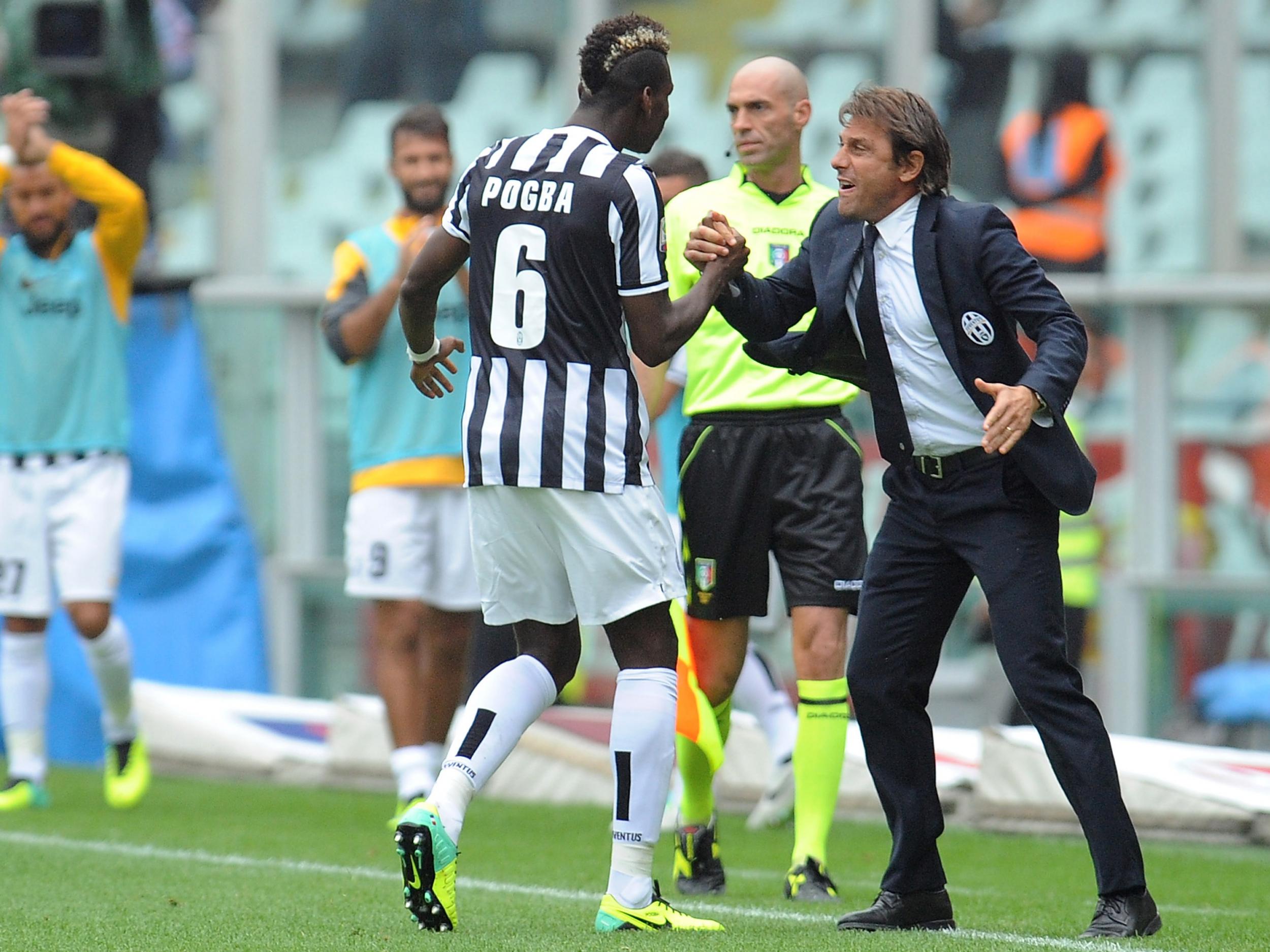 Conte brought Pogba to Juve from Manchester United in 2012