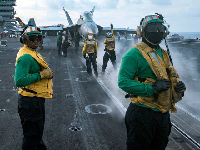 USS Carl Vinson is steaming to waters off the Korean Peninsula as anticipation mounts that Kim Jong Un will stage another weapons test around the anniversary of the nation's founder