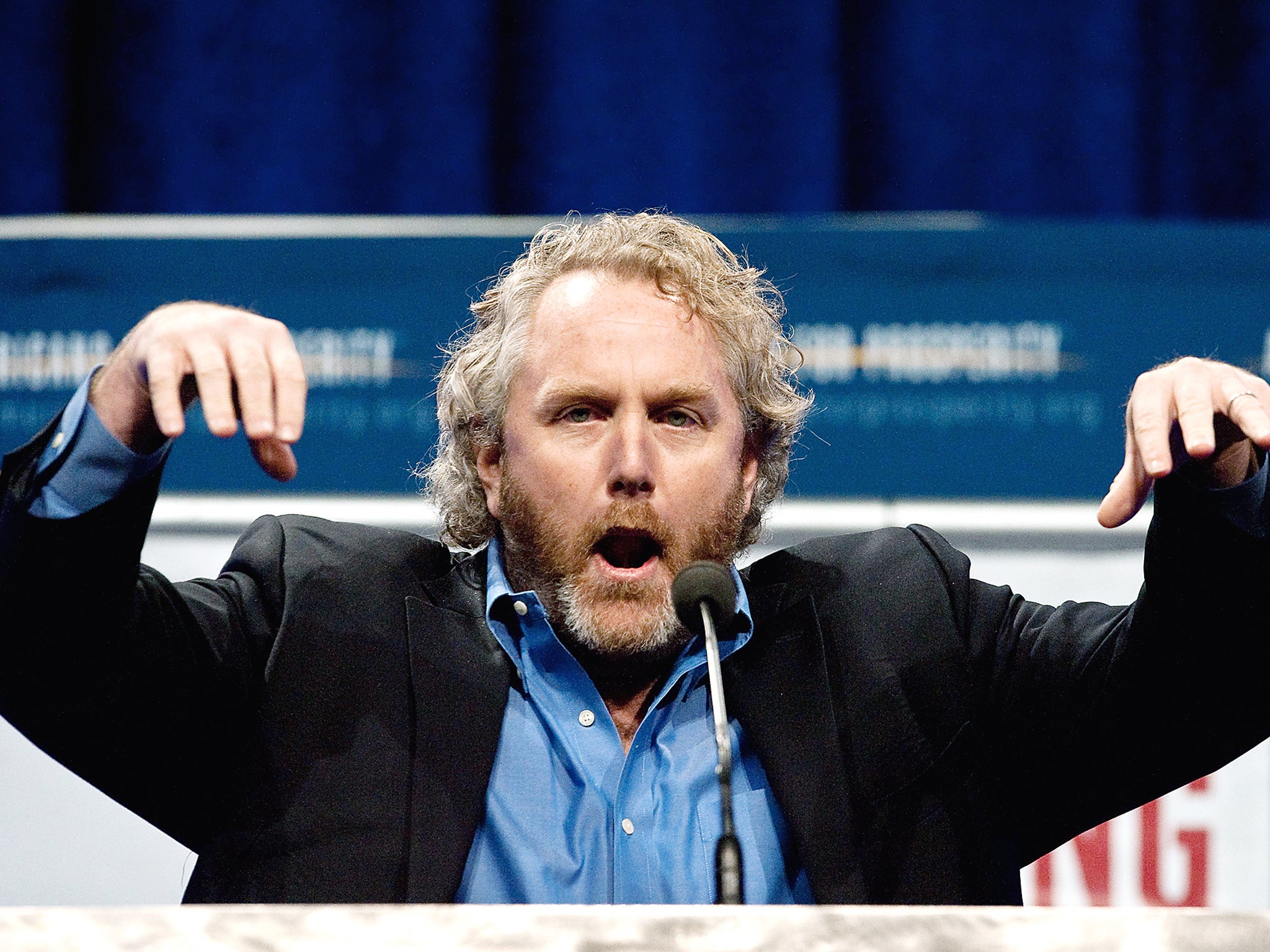 Andrew Breitbart, who conceived the eponymous news site of which Bannen was a founding member (Getty)