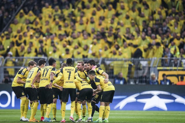 Dortmund decided to play against Monaco, losing the first-leg 3-2