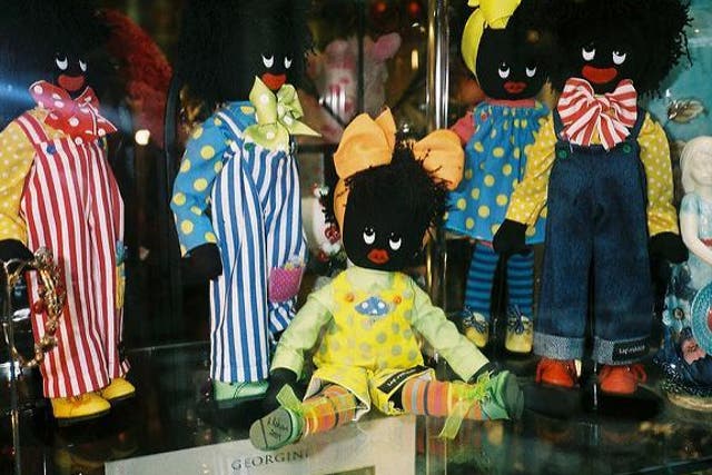 Golliwog dolls, based on a black fictional character that appeared in children’s books in the late 19th century, are widely seen as an embodiment of racist stereotyping