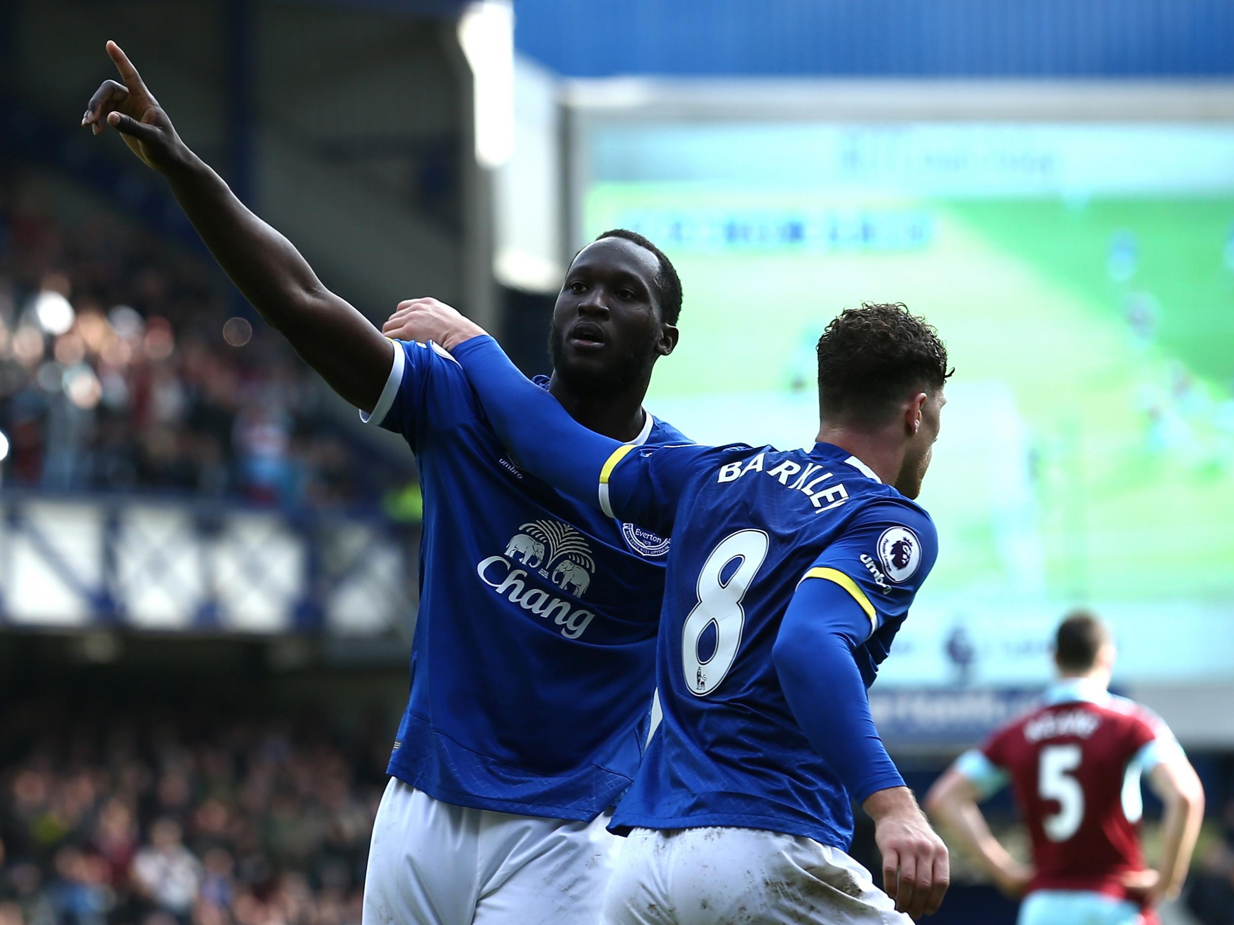 Lukaku celebrates his 24th league goal of the season