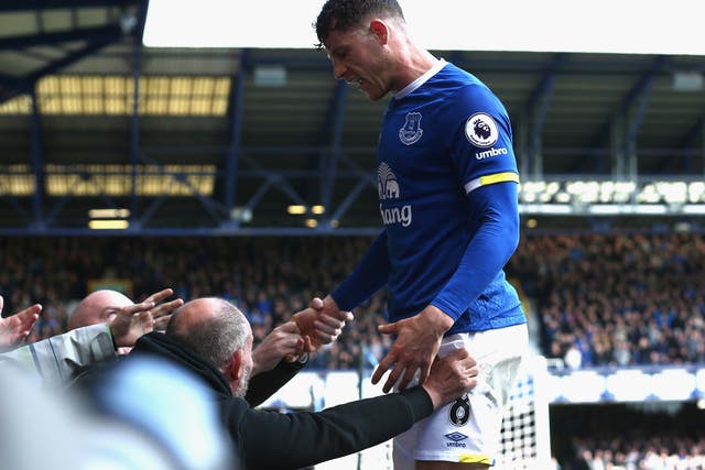 Barkley celebrates Everton's vital second goal