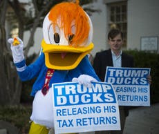 Street protests across US demand Donald Trump release tax returns