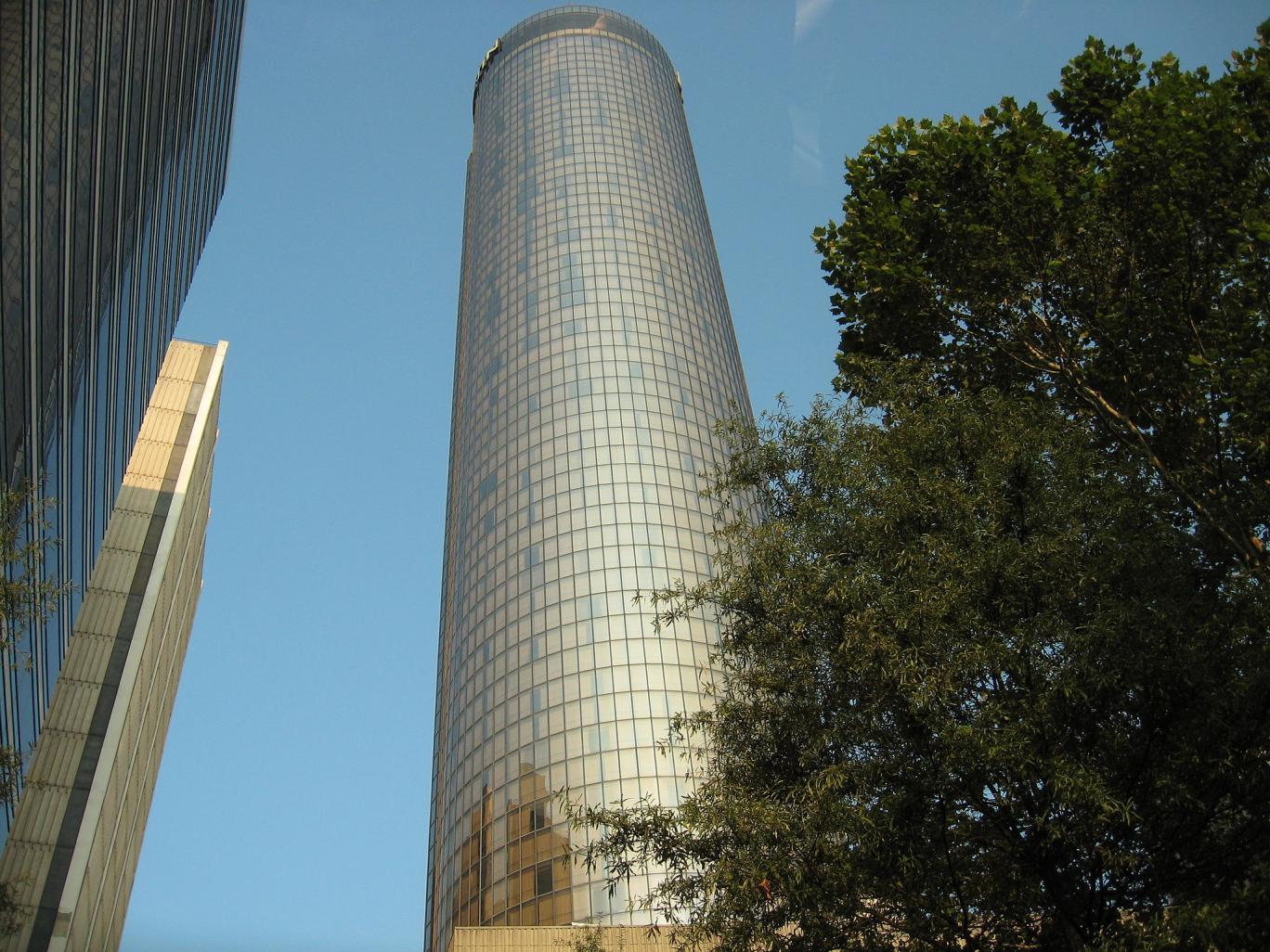 The child was having lunch with his family at the Sun Dial restaurant, which is on the 72nd storey of the Westin Peachtree Plaza skyscraper