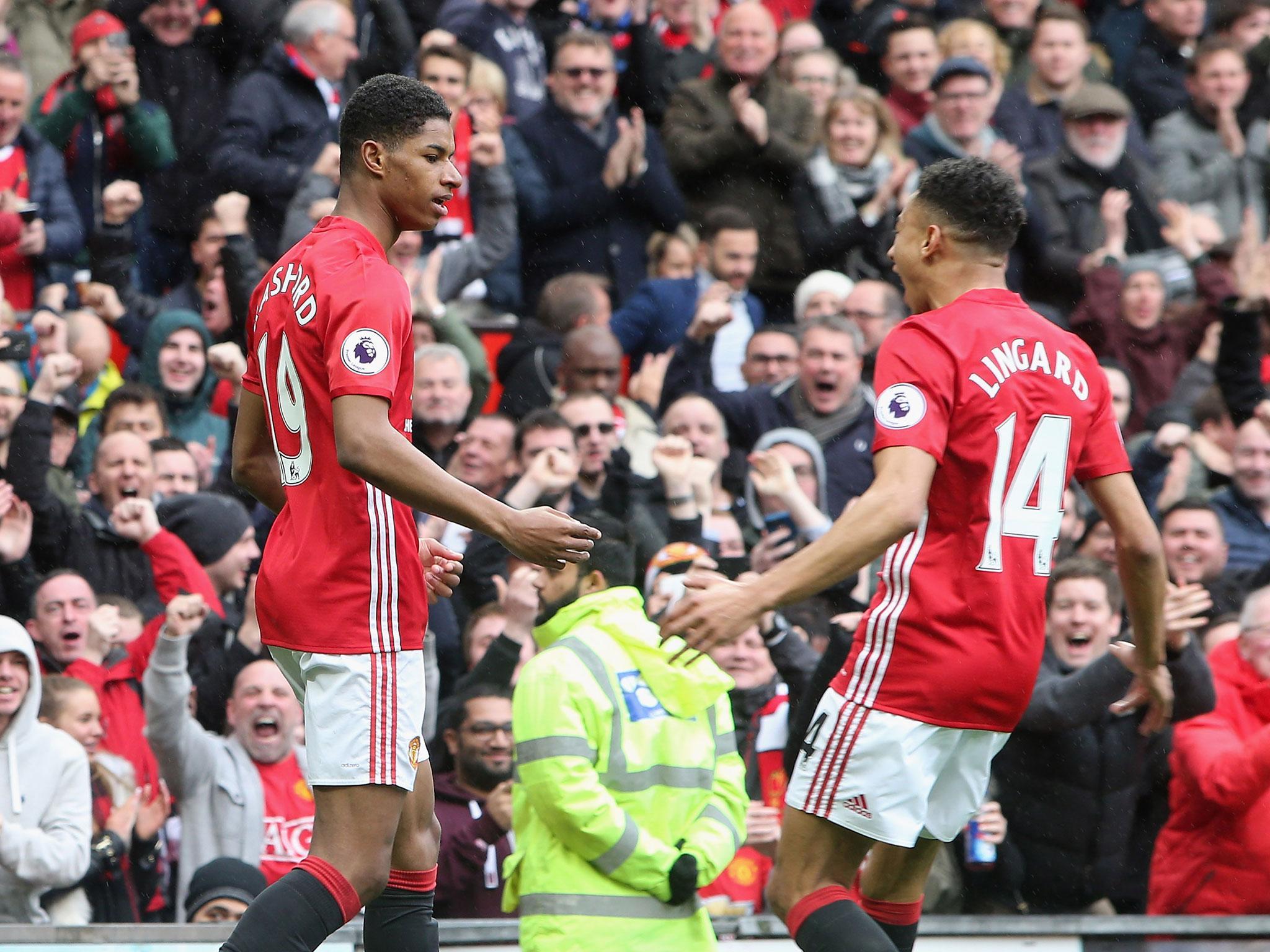 Marcus Rashford and Jesse Lingard gave Manchester United an electricity rarely seen this season