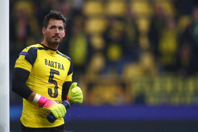 Burki wore a Bartra shirt before the match against Monaco
