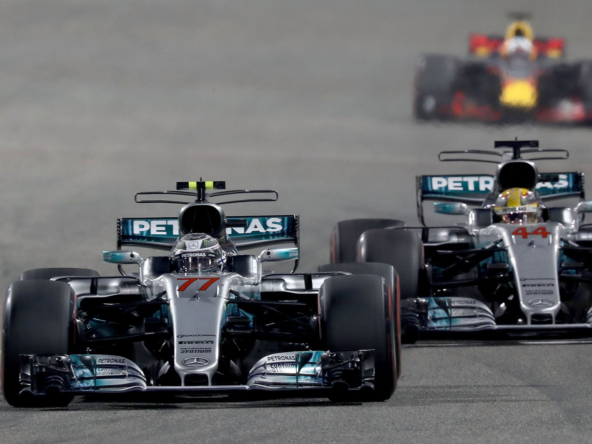 Valtteri Bottas had to let Lewis Hamilton through during the Bahrain Grand Prix