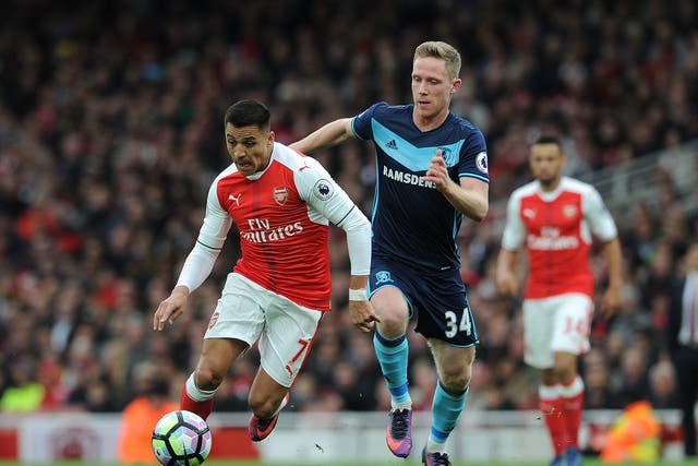 Arsenal travel to Middlesbrough on Monday evening