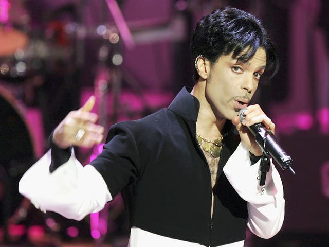 Musician Prince performs onstage at the 36th Annual NAACP Image Awards at the Dorothy Chandler Pavilion in 2005