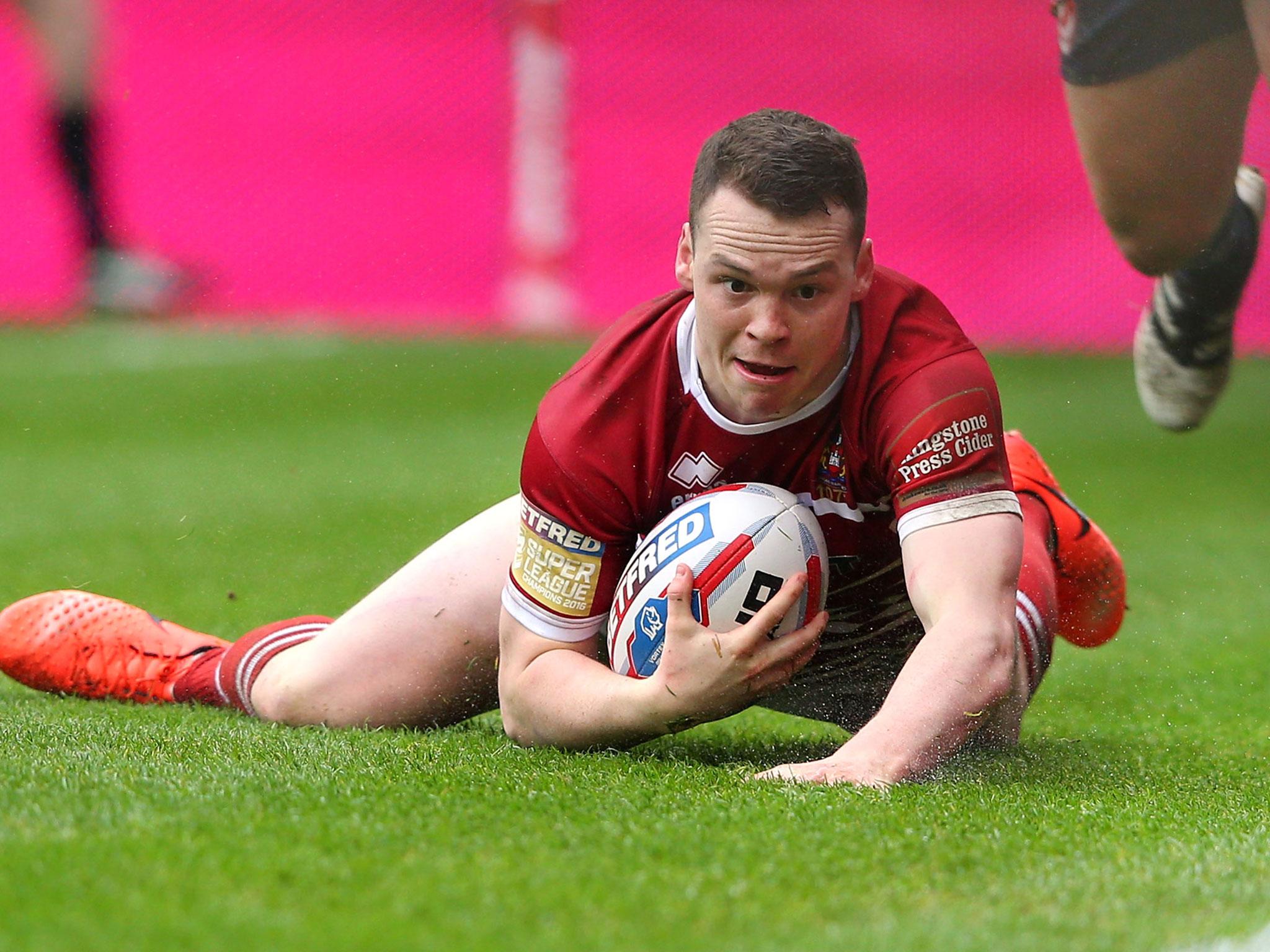 Liam Marshall scored a late try to clinch Wigan's victory over Wakefield