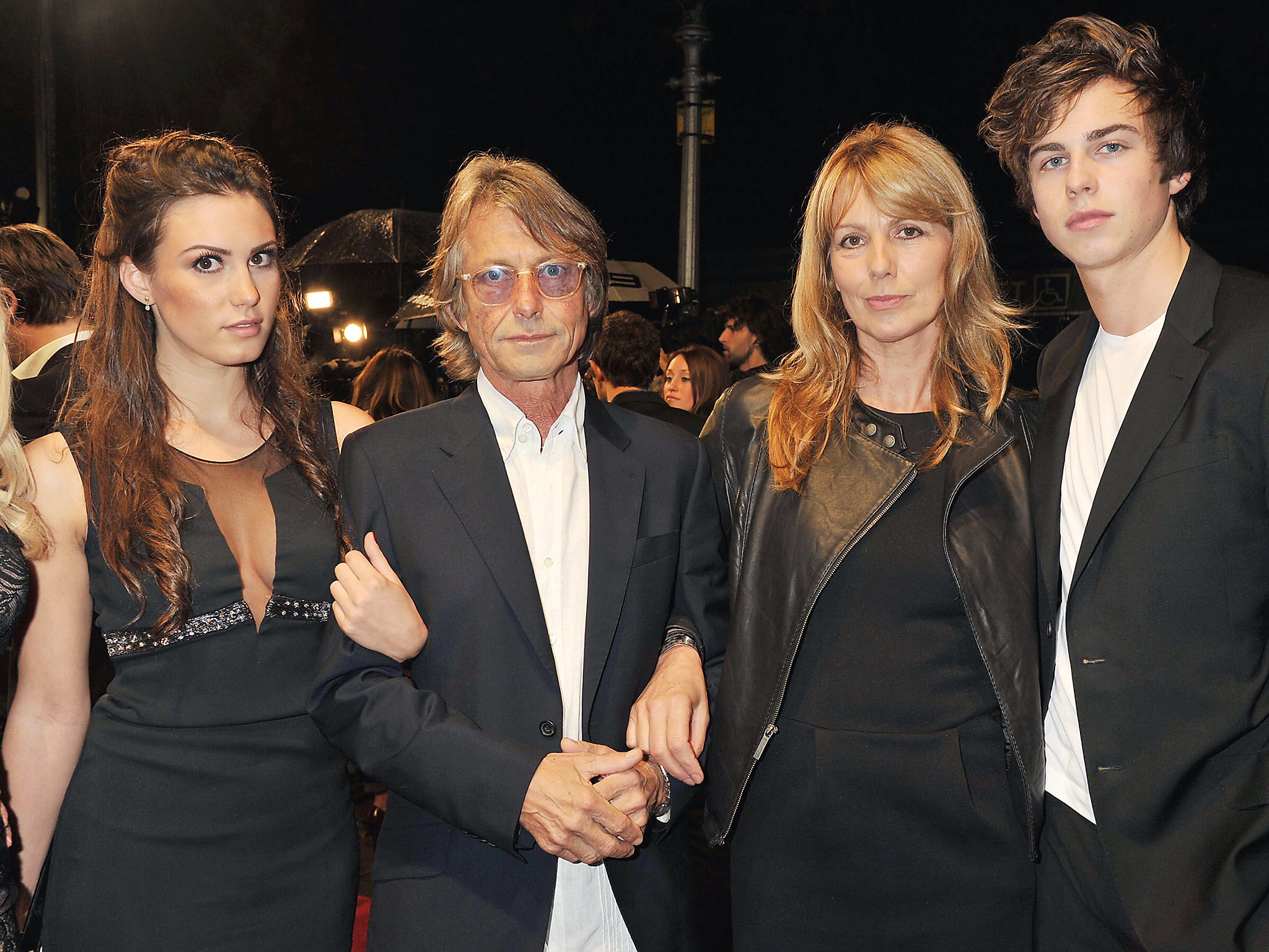 Bruce Robinson and family at the European premiere of The Rum Diary