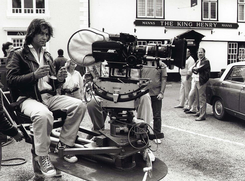 On location in 1987 for the filming of Withnail and I, a film Robinson describes as ‘like a colostomy bag’ trailing around behind him