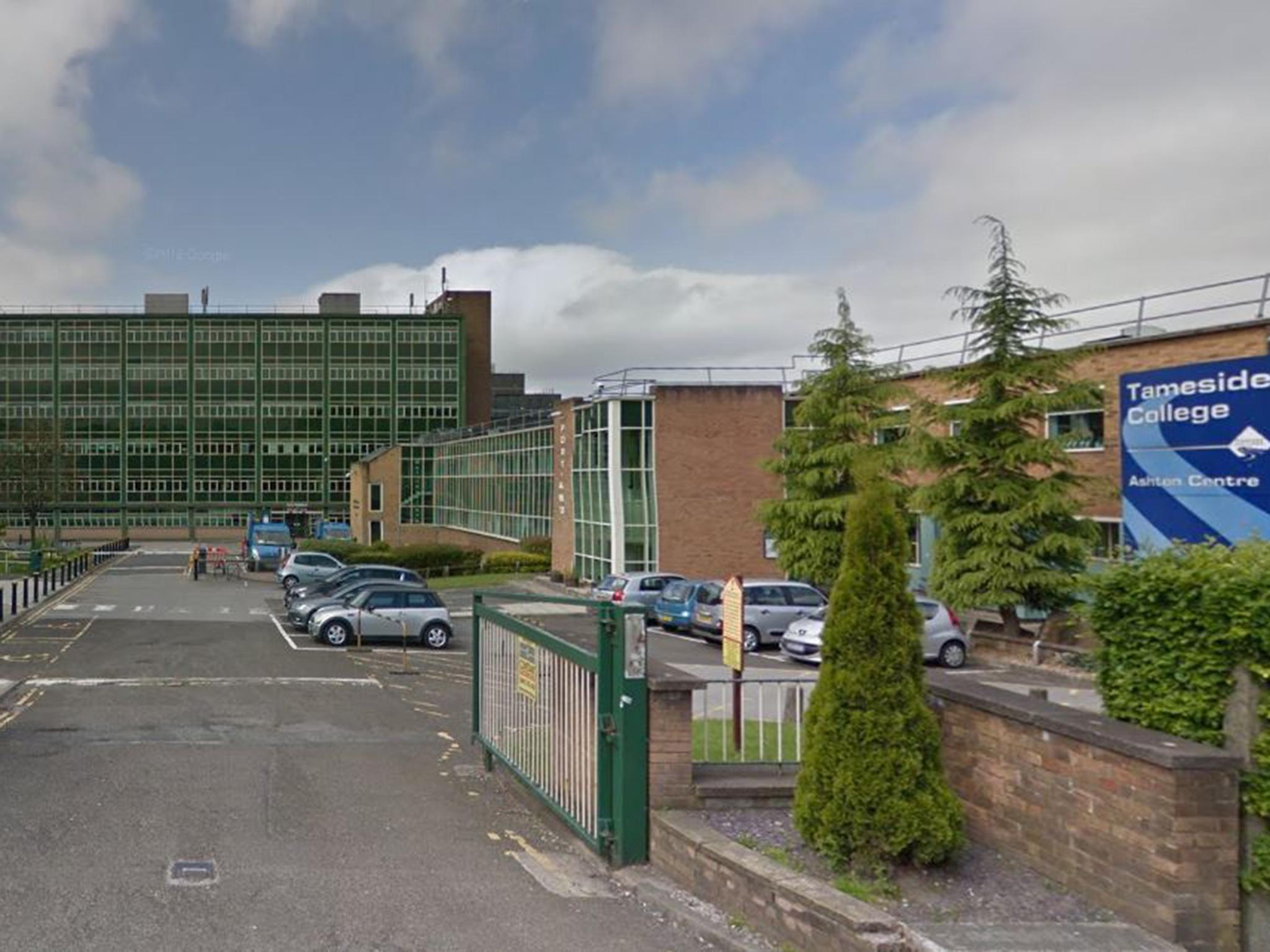 Students and staff at Tameside College were evacuated after the college received a threat on social media