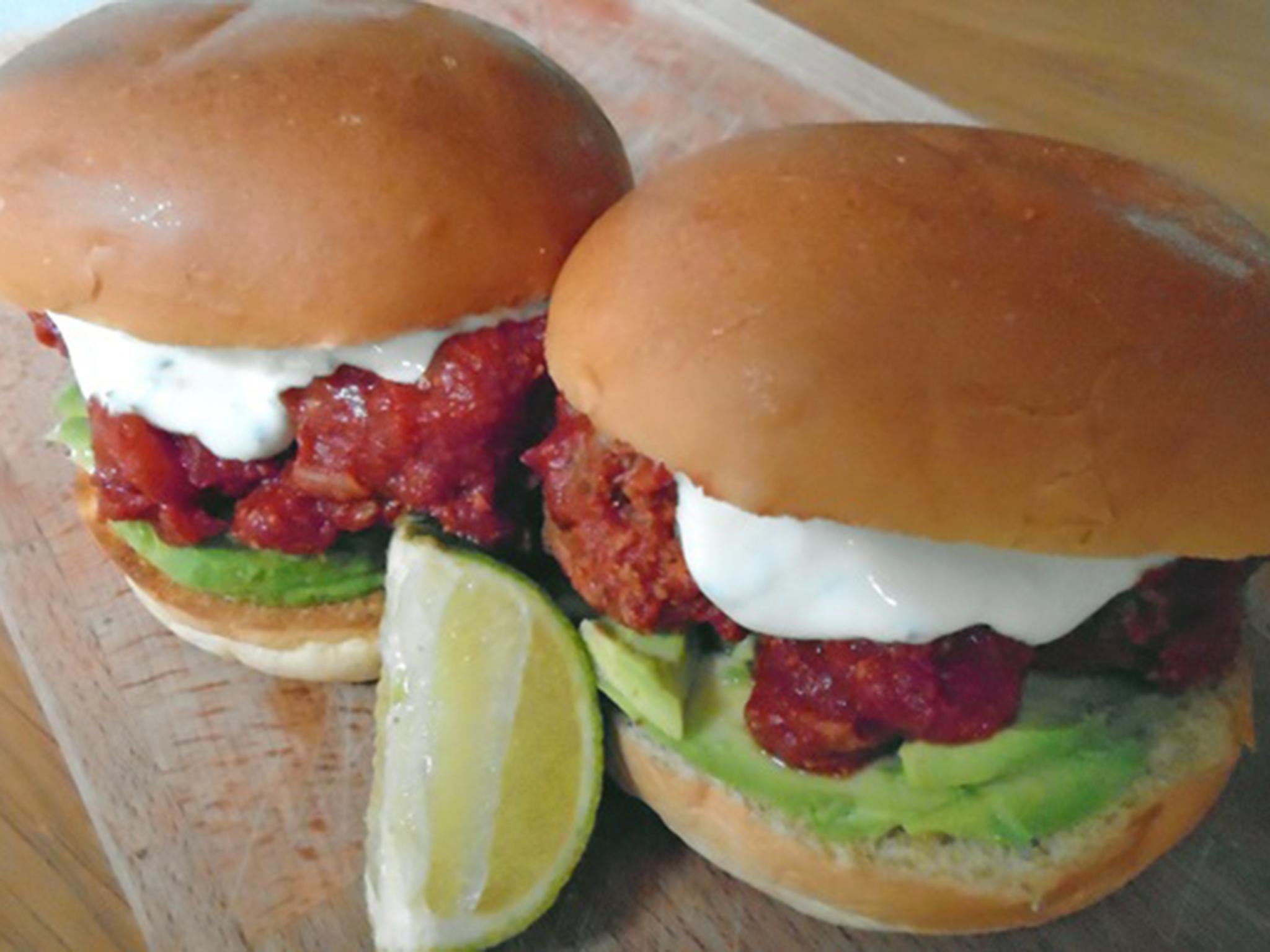 Alt burgers: albondigas mexicanas or gorgeous, juicy meatballs in a demi-brioche