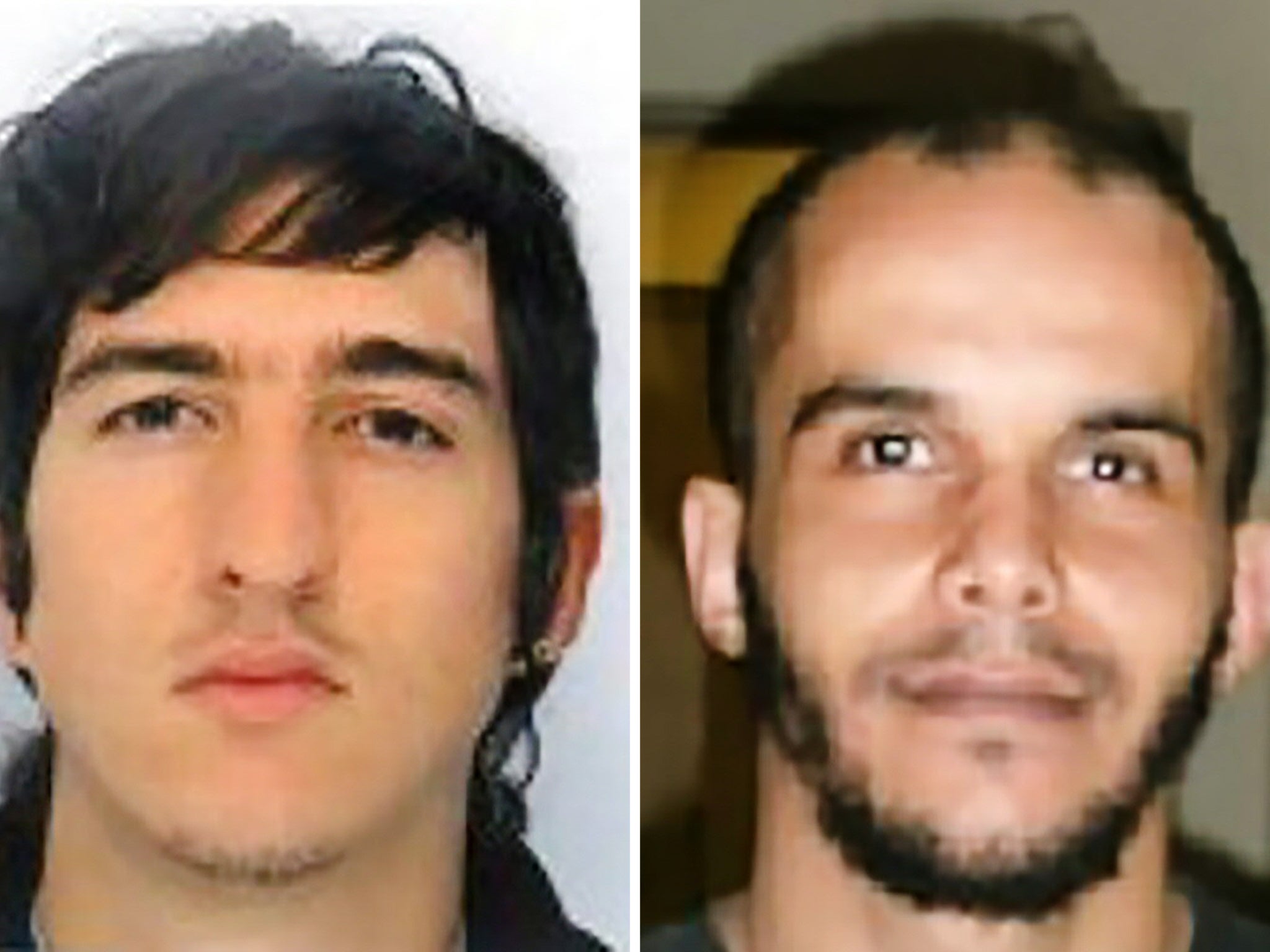 Police released photos of Clement B, left, and Mahiedine M after the raid