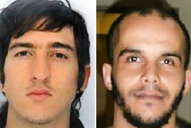 Police released photos of Clement B, left, and Mahiedine M after the raid