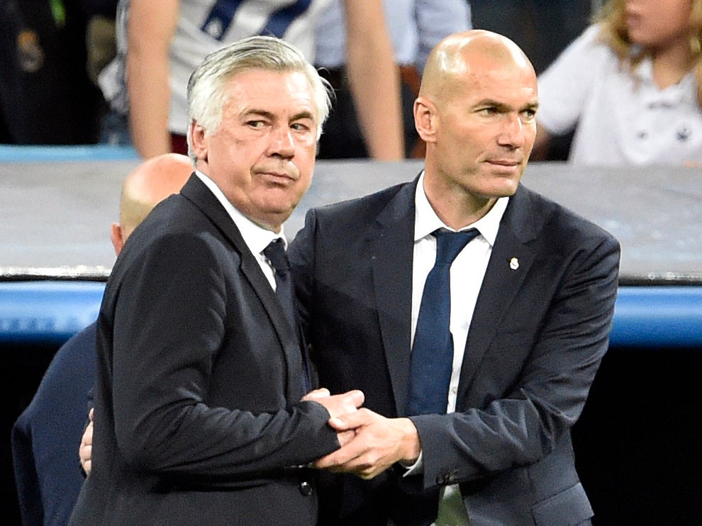 Ancelotti wished Zidane all the best