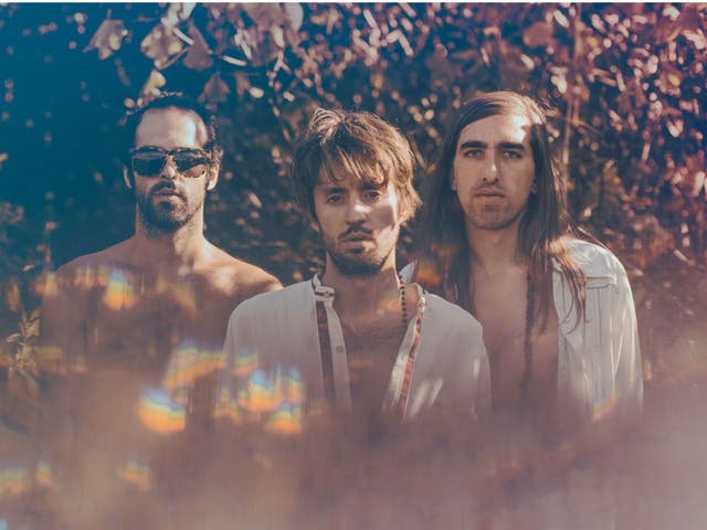 Graham Dickson, Sebastian Pringle and Gilbert Vierich of Crystal Fighters, who will headline Secret Garden Party  in July